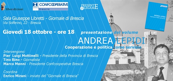 Andrea Lepidi, cooperazione e politica come servizio