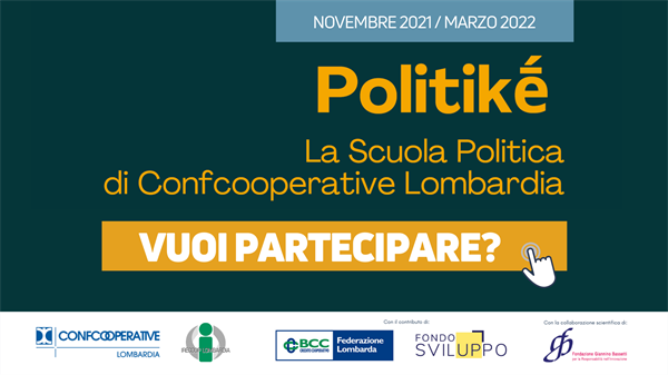 Torna Politiké, la Scuola politica di Confcooperative Lombardia