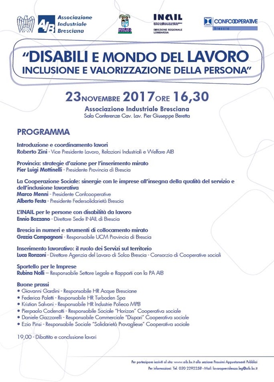 Disabili e mondo del lavoro -inclusione e valorizzazione della persona