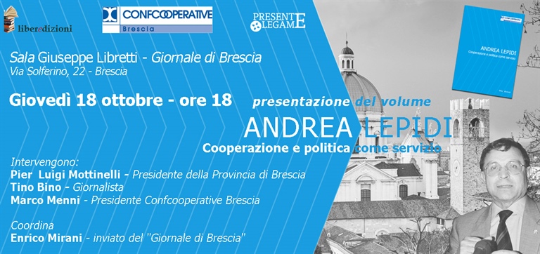 Andrea Lepidi, cooperazione e politica come servizio
