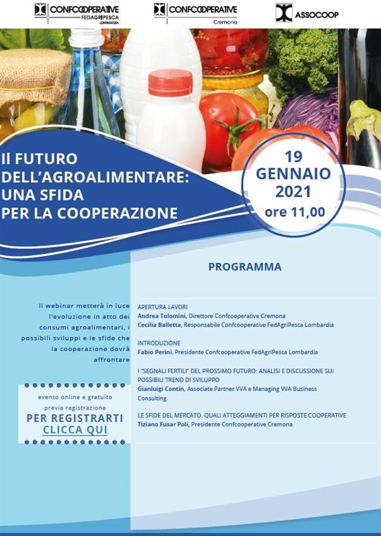 IL FUTURO DELL’AGROALIMENTARE: UNA SFIDA PER LA COOPERAZIONE