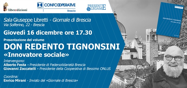Presentazione libro "Don Redento  Tignonsini - Innovatore Sociale"