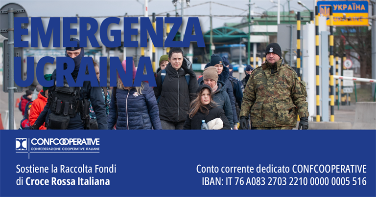Ucraina, Confcooperative sostiene la raccolta fondi di Croce Rossa Italiana