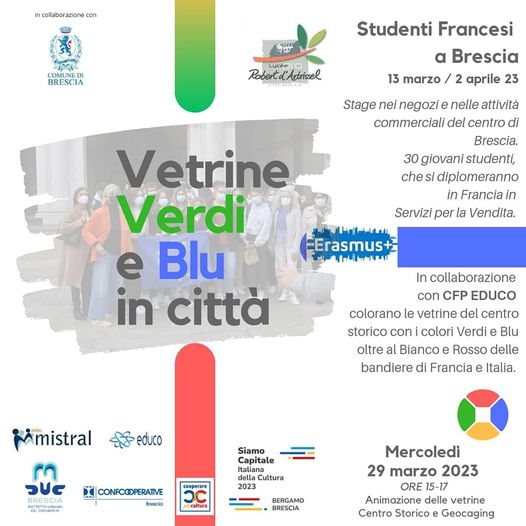 COOPERARE PER CULTURA - VETRINE VERDI E BLU in città