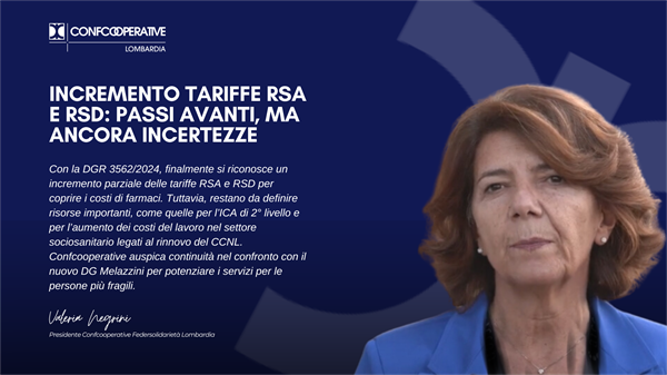 Regione Lombardia: incremento tariffe RSA e RSD