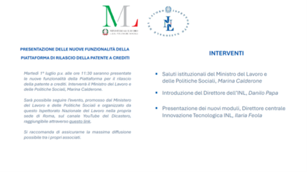 Ministero del lavoro