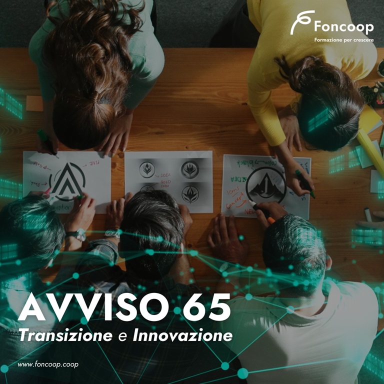 Avviso Foncoop fondo di rotazione 65  “transizione e innovazione”
