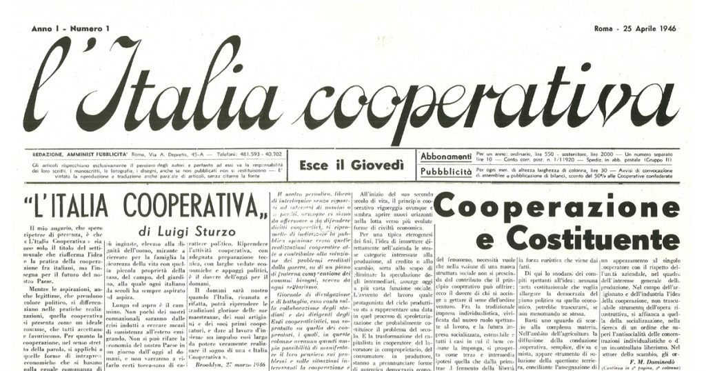 25 aprile 2026 – Confcooperative celebra gli 80 anni di Italia Cooperativa